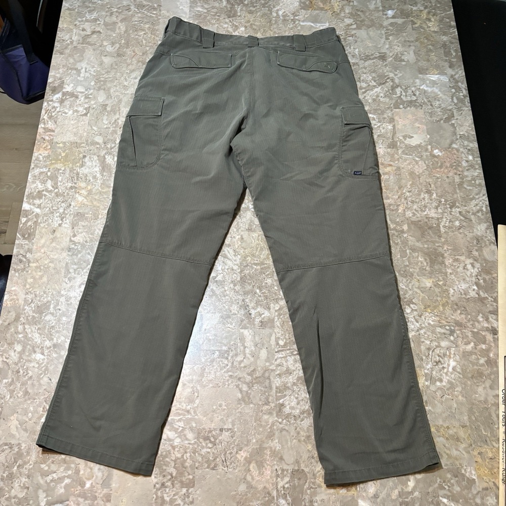 5.11 Tactical Stryke Pants Mens 40x32 Green Ripstop Cargo Work Stretch - Picture 12 of 13